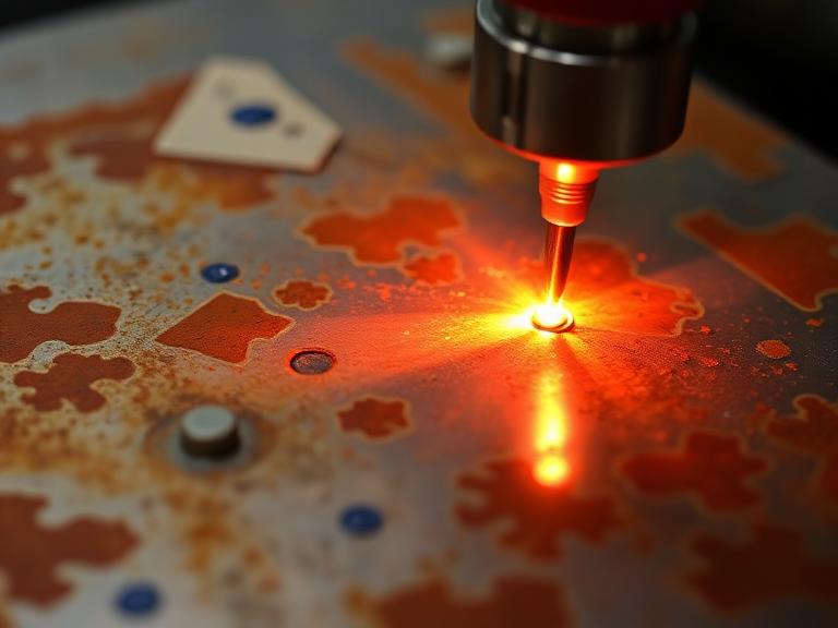 Substrate and Surface Analysis laser rust removal process